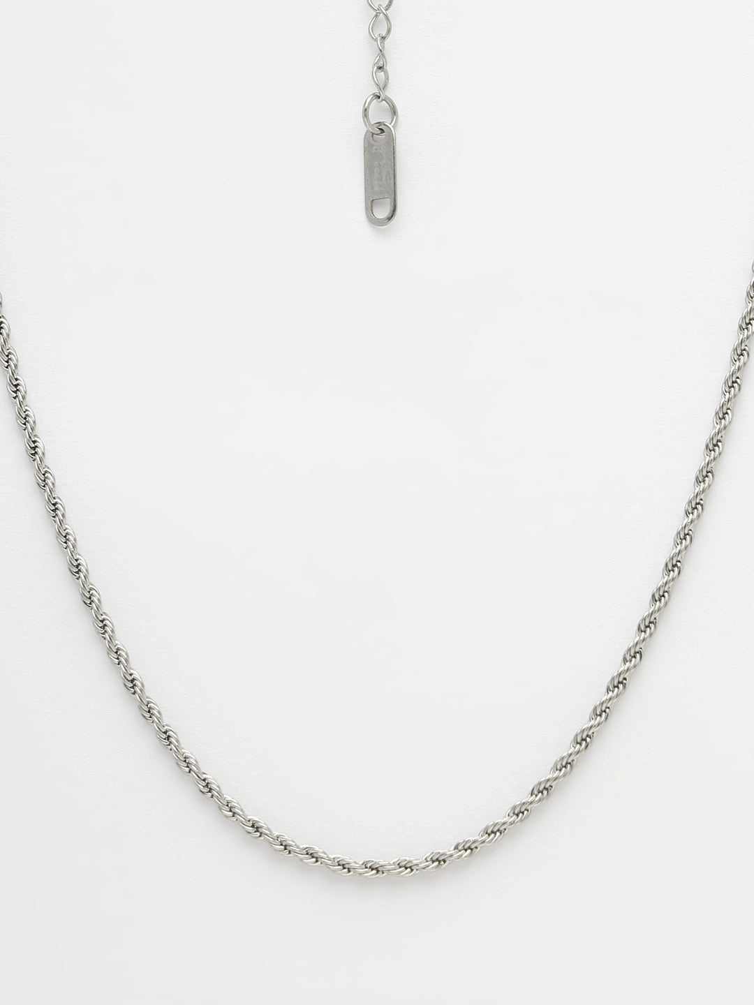Women's Silver-Toned German Silver Oxidised Chain - Nvr