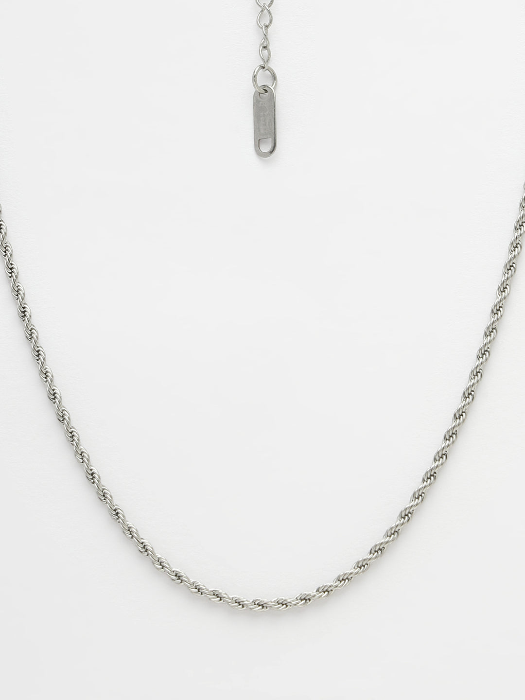 Women's Silver-Toned German Silver Oxidised Chain