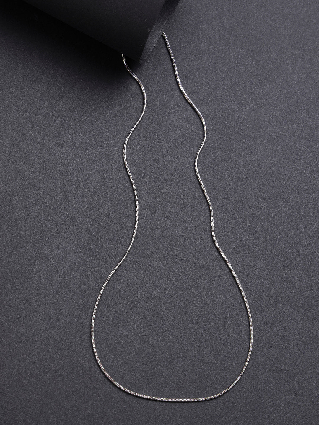 Women's Silver-Toned German Silver Oxidised Chain
