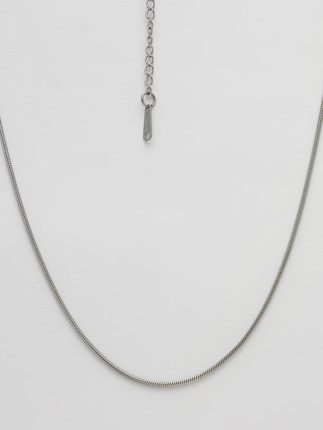 Women's Silver-Toned German Silver Oxidised Chain