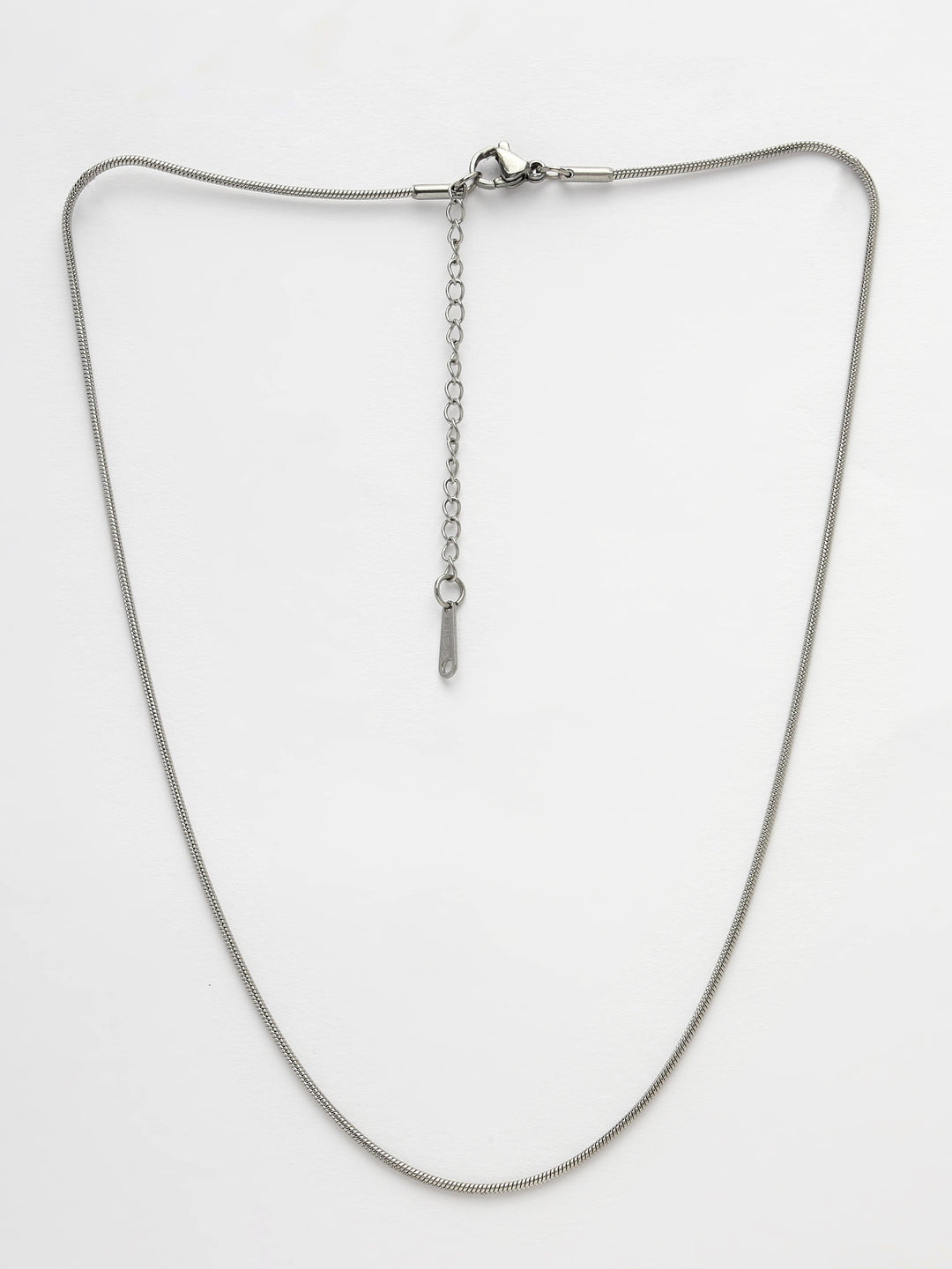 Women's Silver-Toned German Silver Oxidised Chain