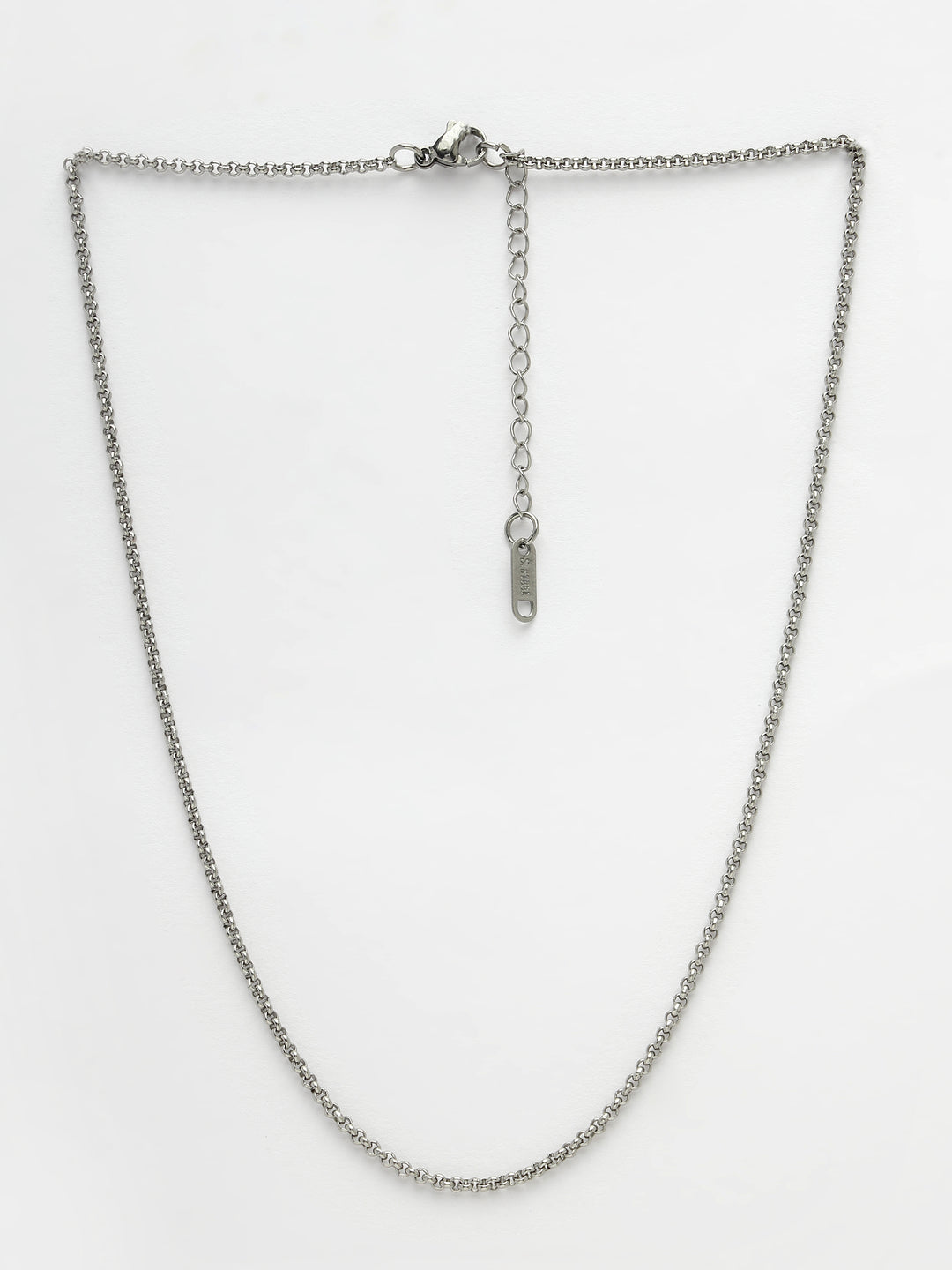 Women's Set Of 3 Silver-Toned German Silver Oxidised Chain
