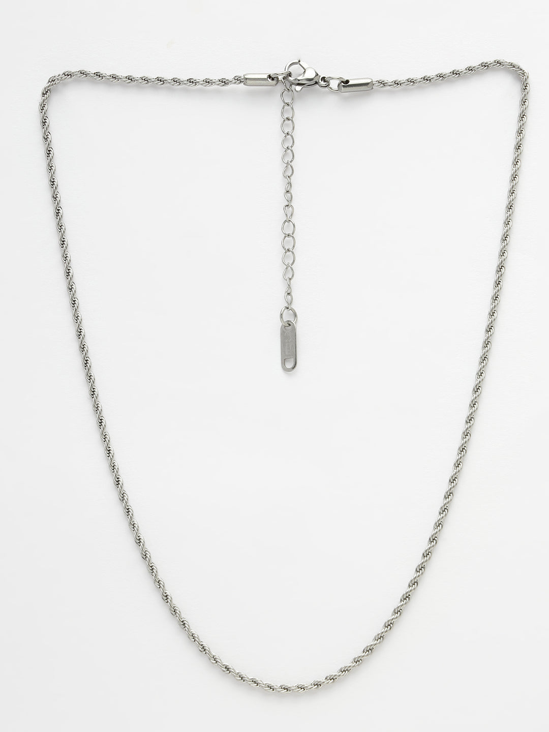 Women's Set Of 3 Silver-Toned German Silver Oxidised Chain