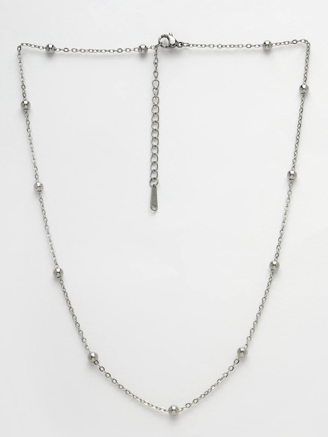 Women's Set Of 3 Silver-Toned German Silver Oxidised Chain