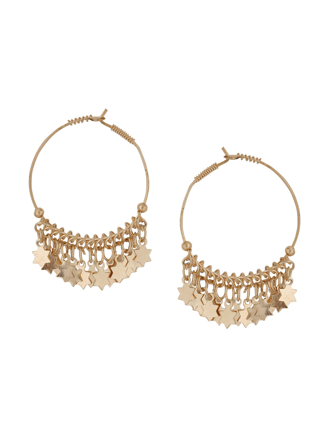 Women's gold plated hoop earrings