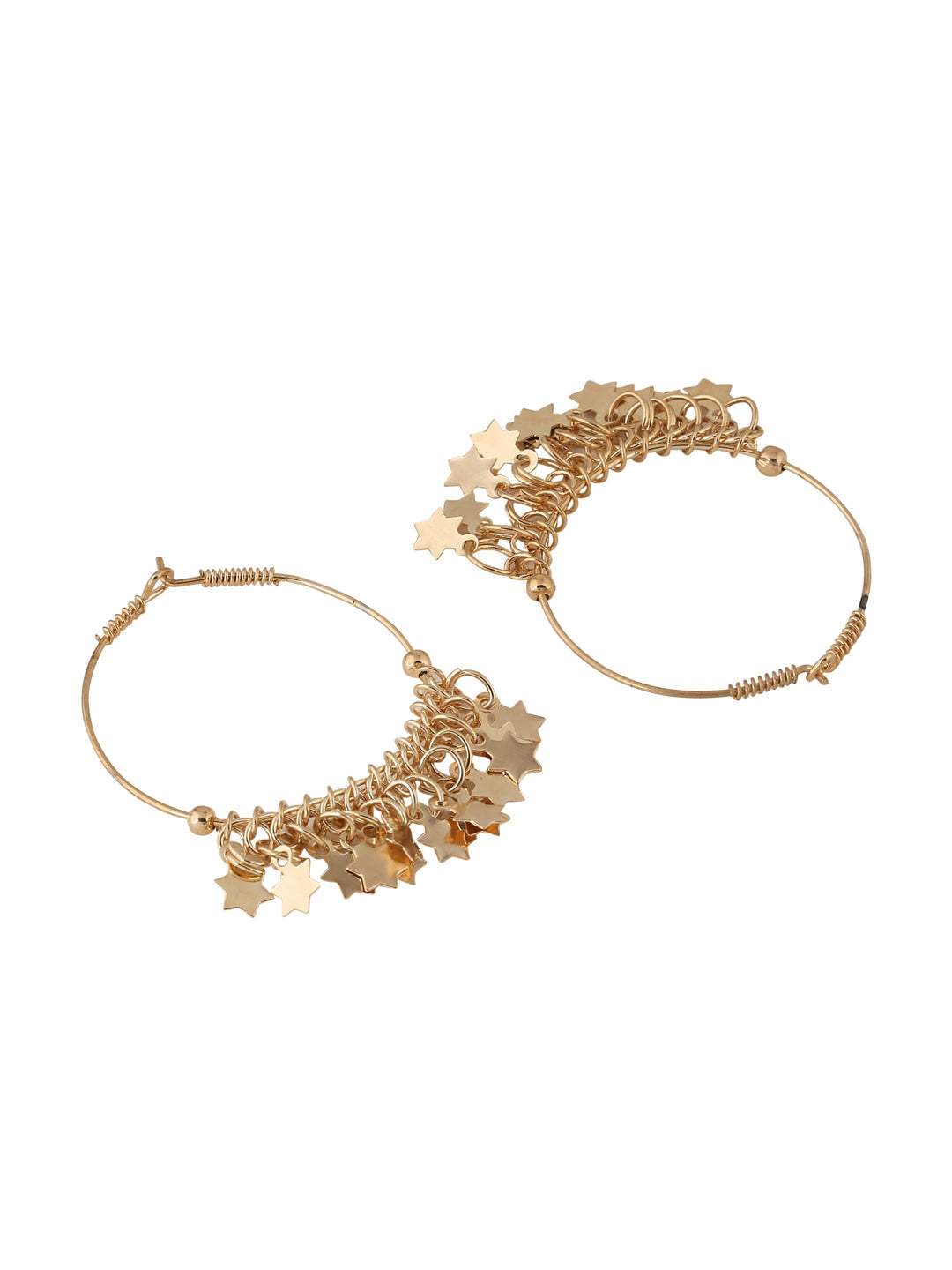 Women's gold plated hoop earrings