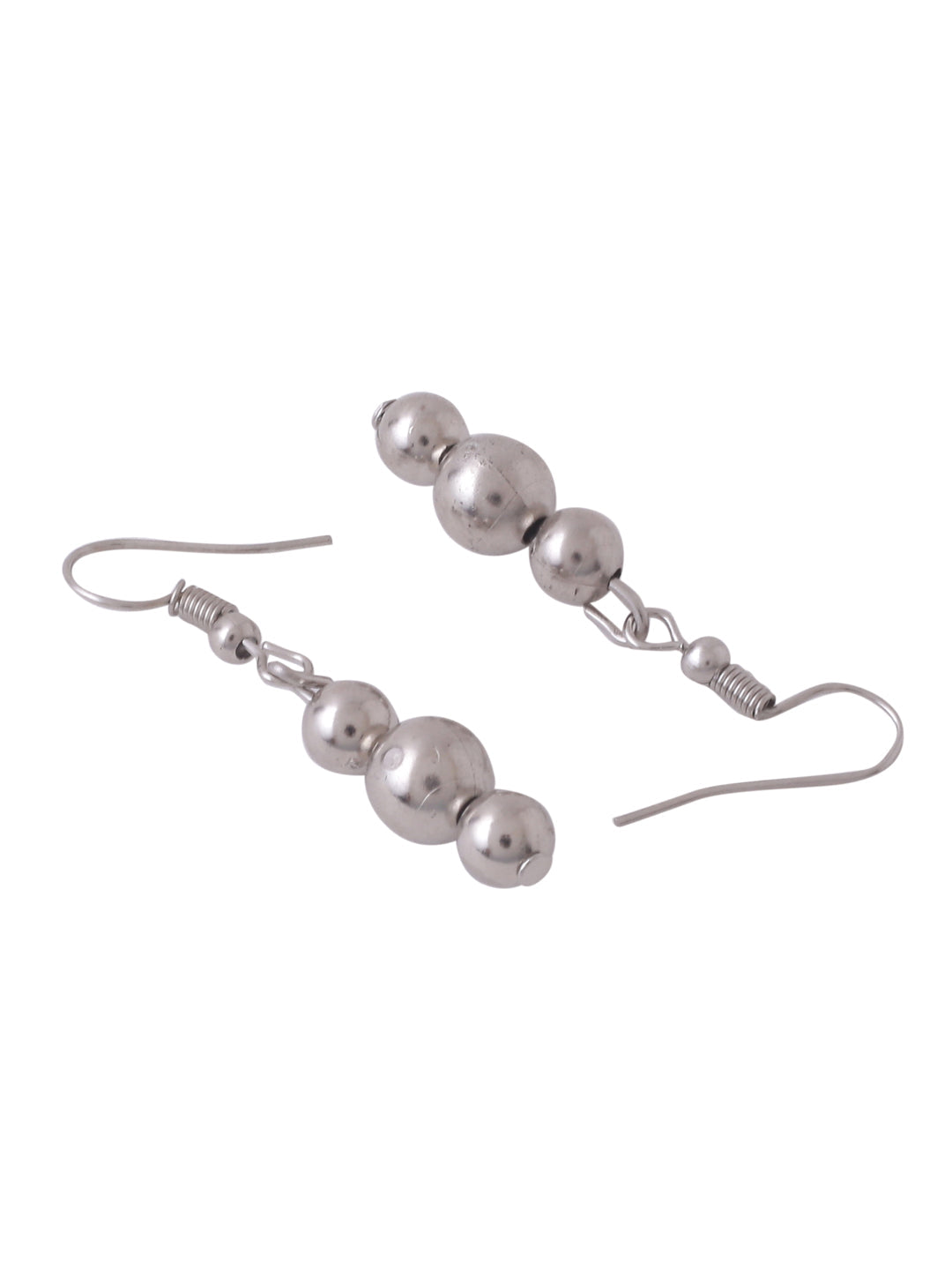 Women's Silver Toned Oxidised jewellery set