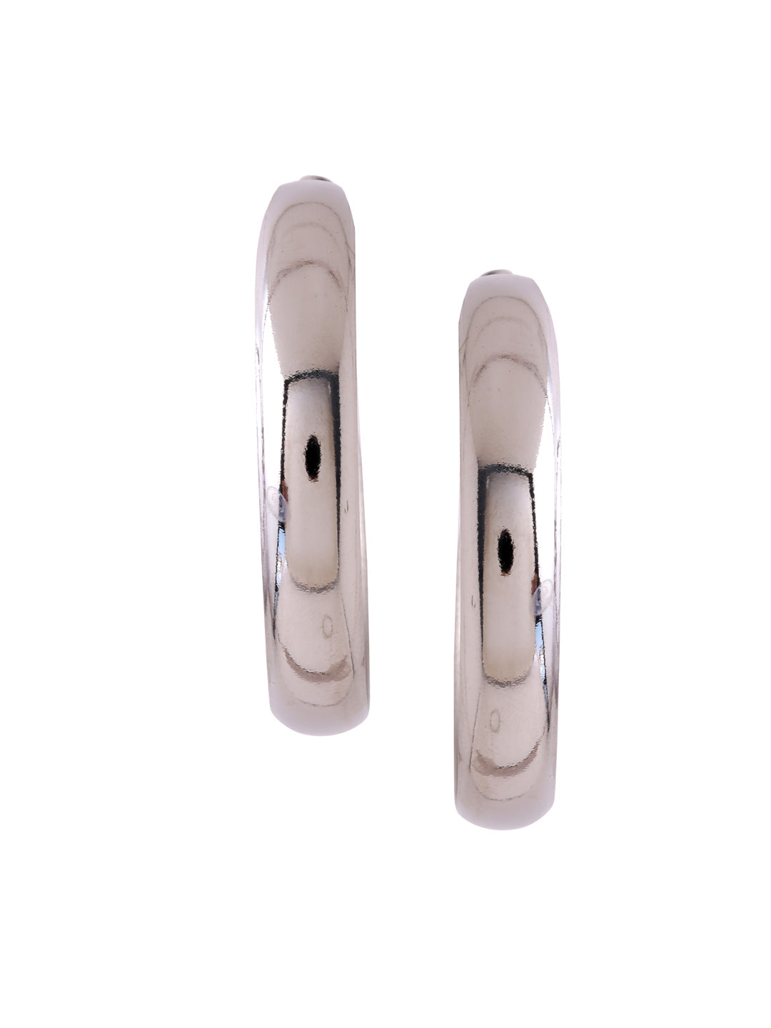Women's Silver plated hoop earrings