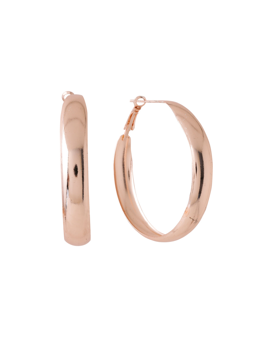 Women's Gold plated hoop earrings - NVR