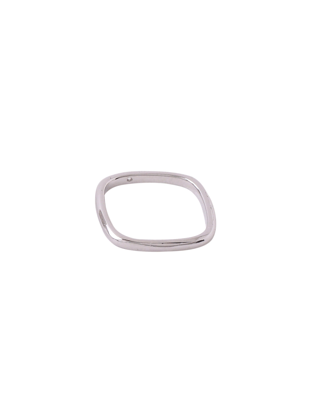 Women's Silver-Plated rectangular Stylish Ring