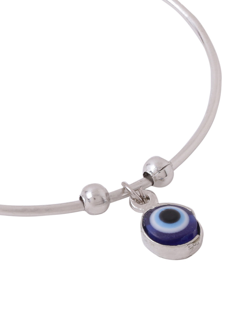 Women's Silver evil eye adjustable bracelet
