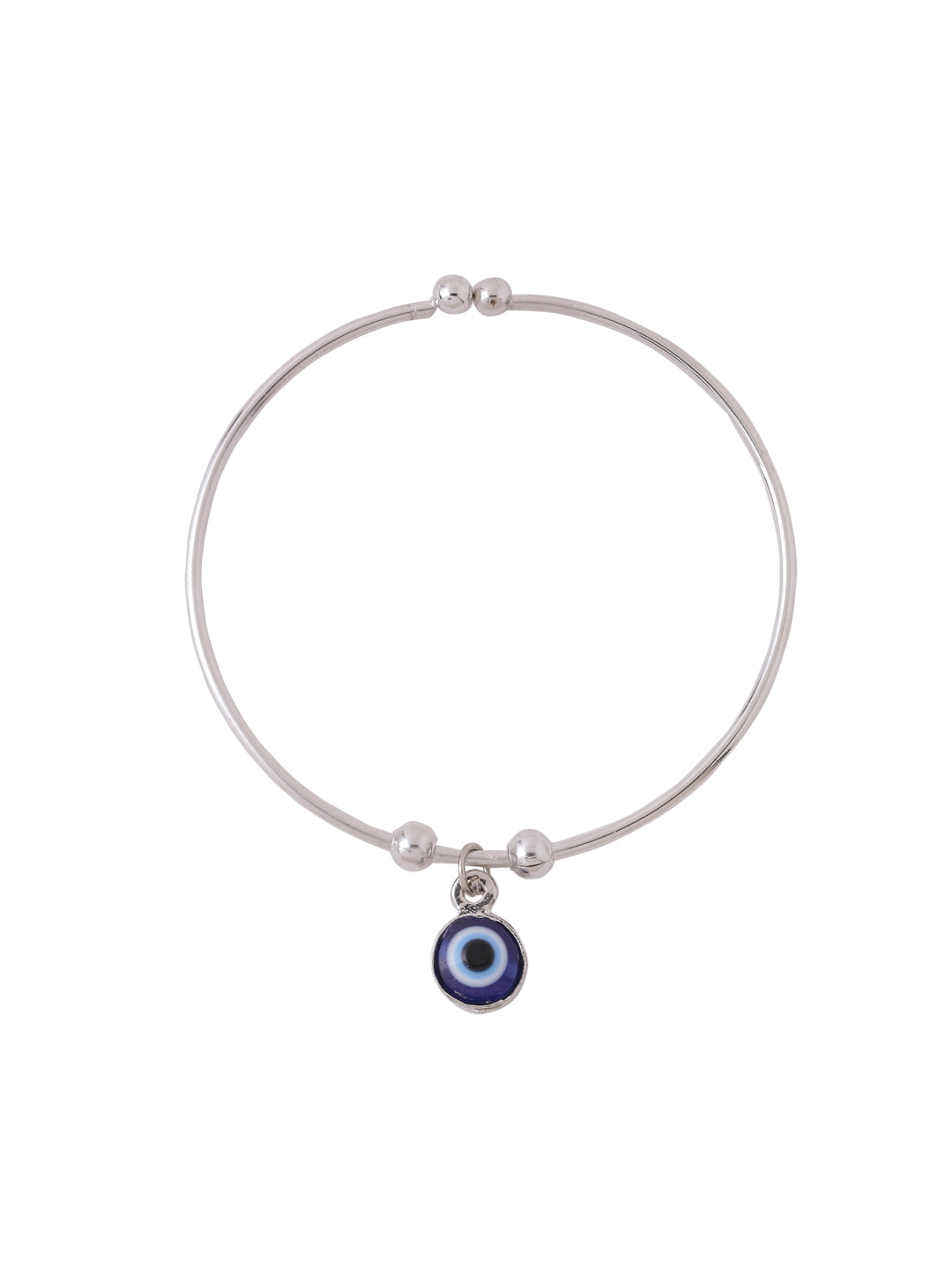 Women's Silver evil eye adjustable bracelet - NVR
