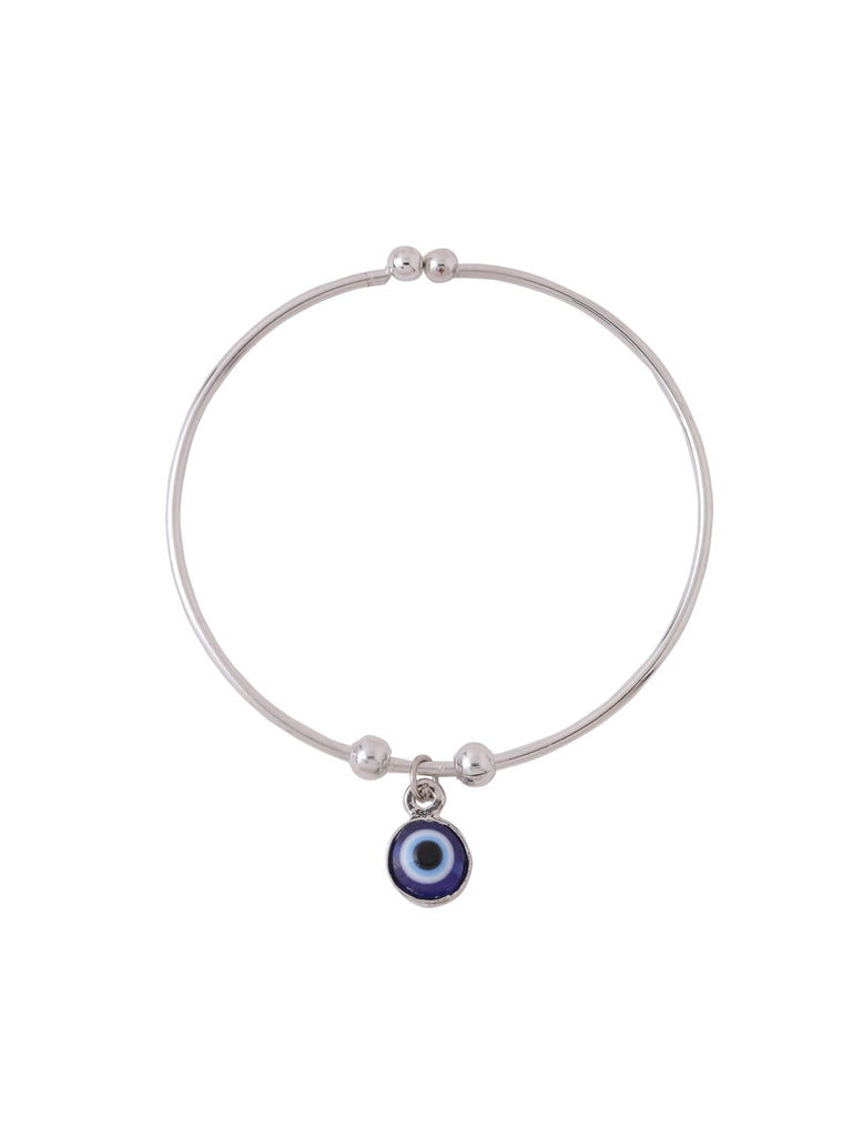 Women's Silver evil eye adjustable bracelet