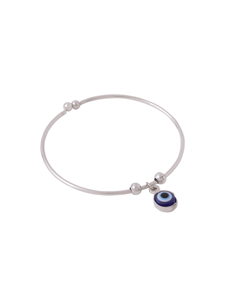 Women's Silver evil eye adjustable bracelet