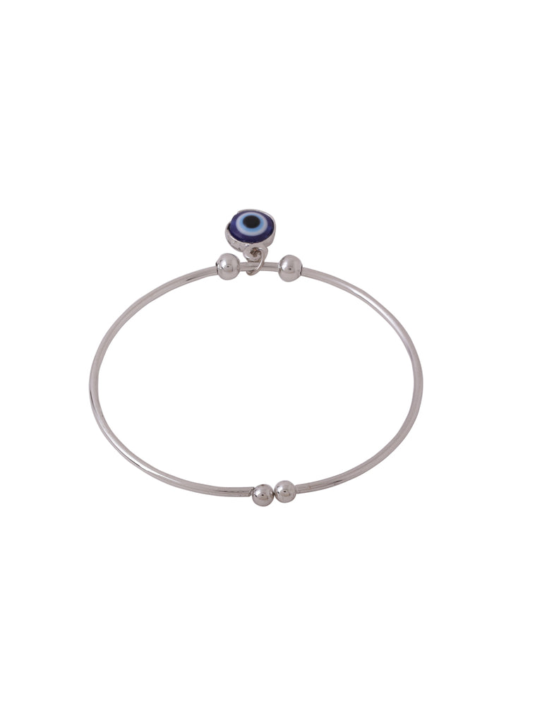 Women's Silver evil eye adjustable bracelet