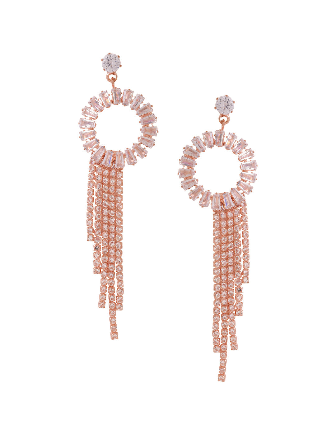 Women's Gold toned contemporary Drop Earrings