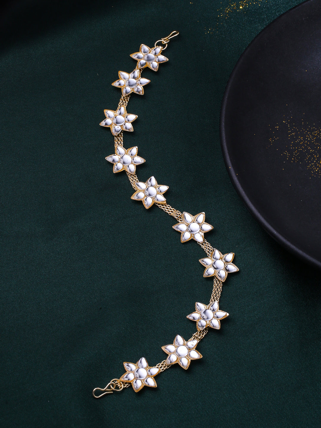 Women's Gold-Plated Traditional Trending Matha Patti