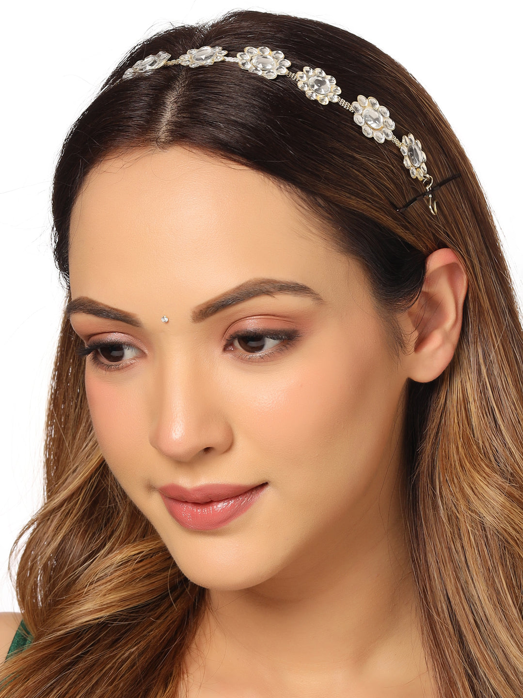 Women's Gold-Plated Traditional Trending Matha Patti
