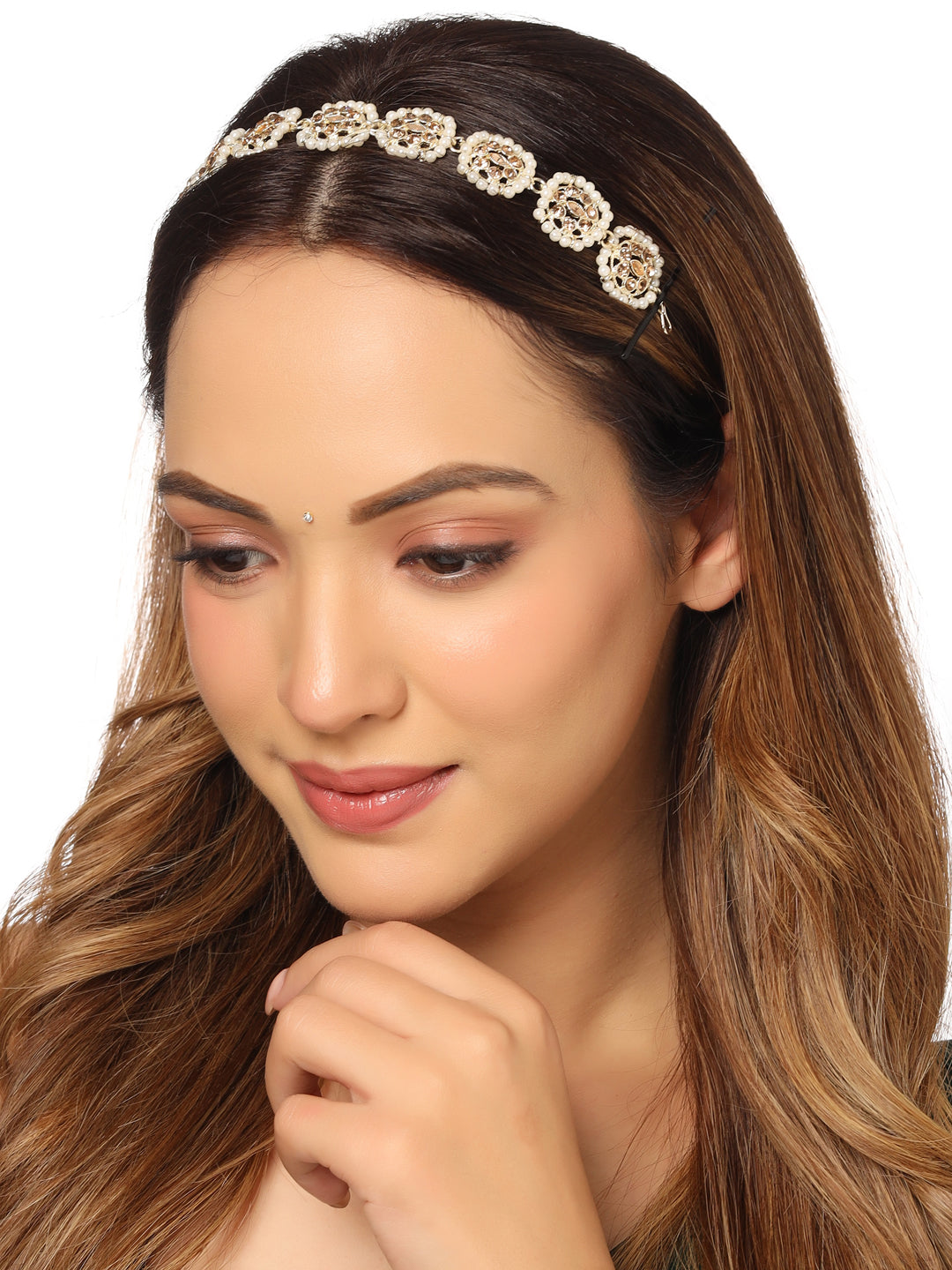 Women's Gold-Plated Traditional Trending Matha Patti