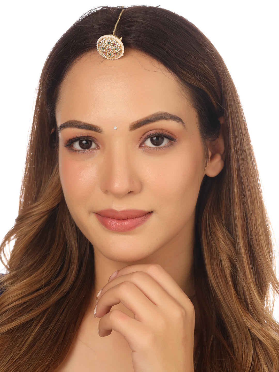 Women's Trending Stylish Gold-Plated Maang Tikka