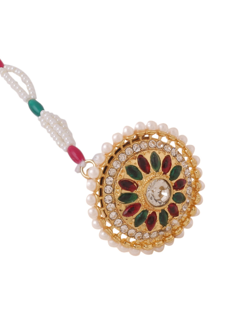 Women's Trending Stylish Gold-Plated Maang Tikka