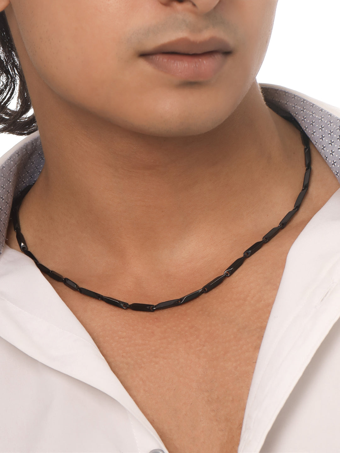 Men's Black Metal Chain