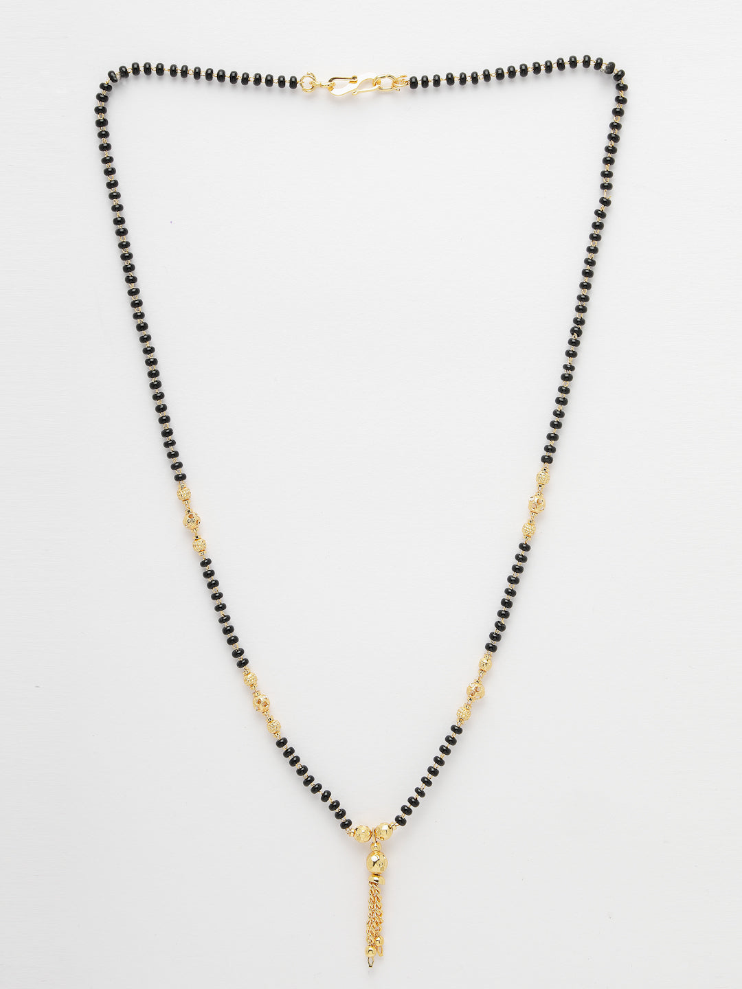 Women's Ethnic Gold-Plated Beaded Mangalsutra