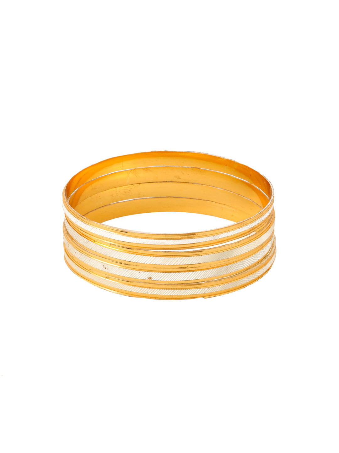 Women's Set Of 4 Gold-Plated Traditional Bangles