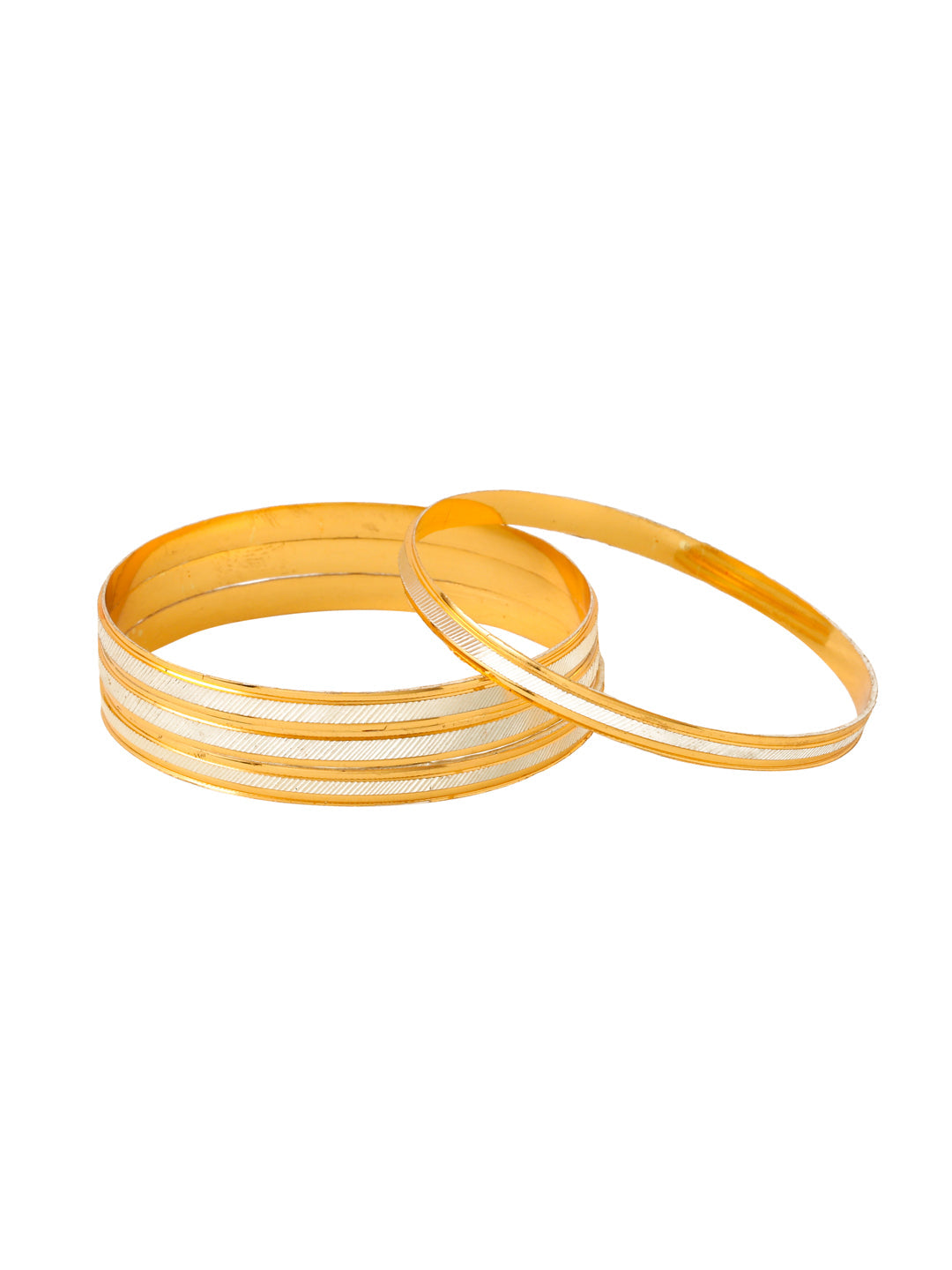 Women's Set Of 4 Gold-Plated Traditional Bangles