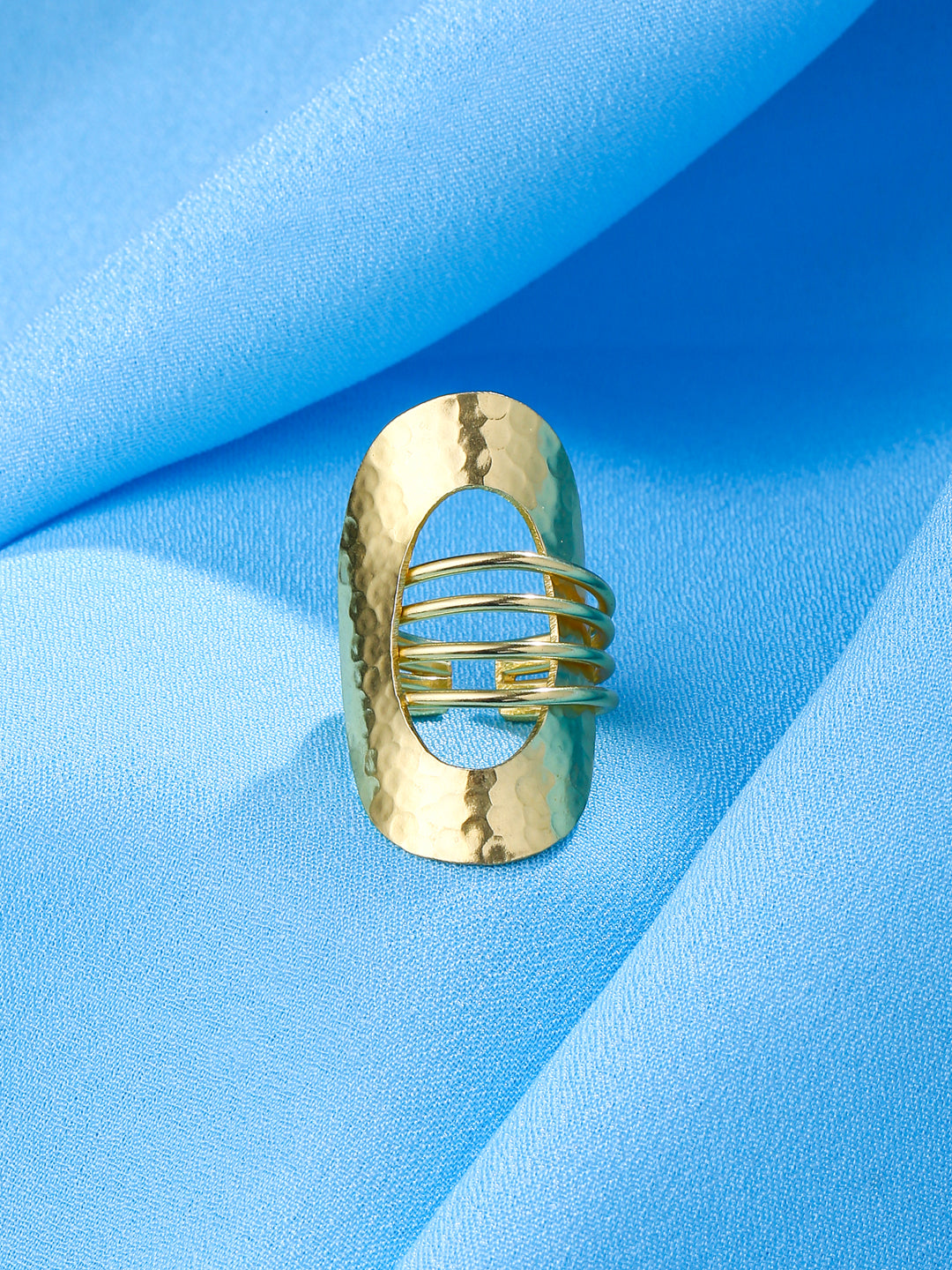 Women's Western Gold Plated Adjustable Finger Ring