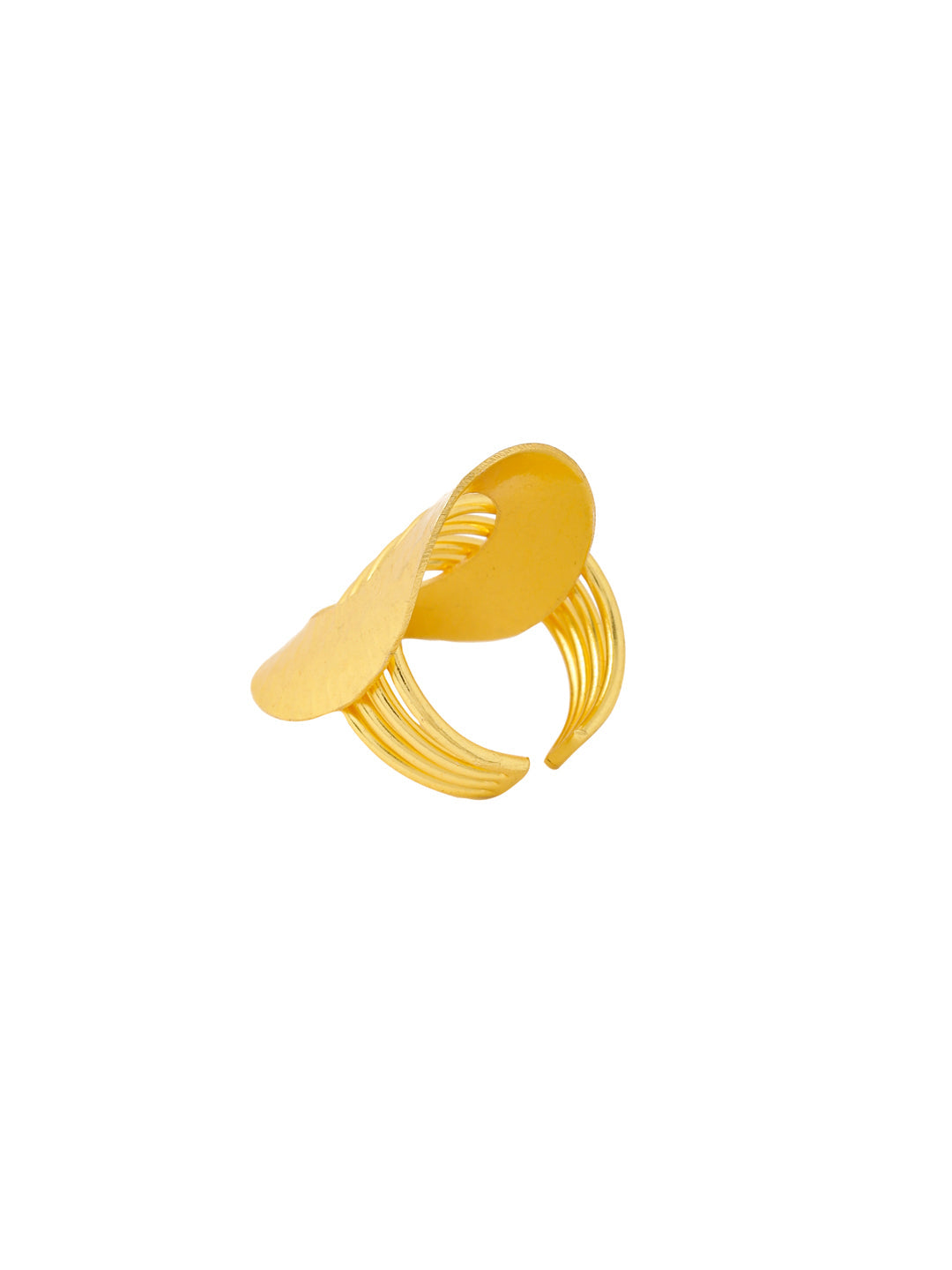 Women's Western Gold Plated Adjustable Finger Ring