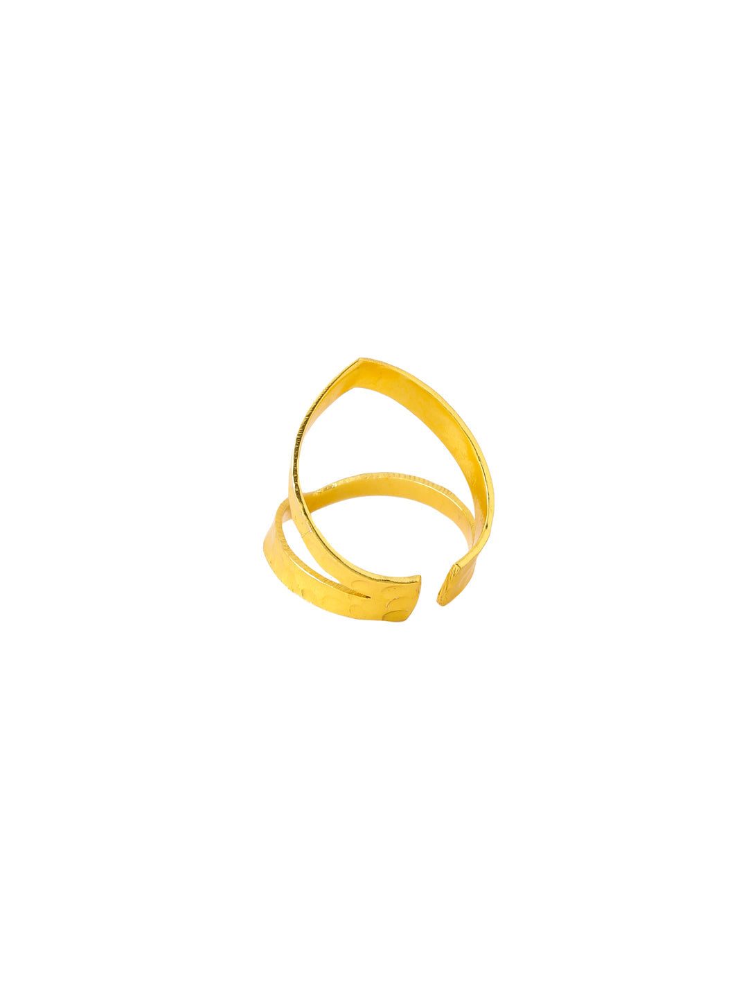 Women's Gold Plated adjustable finger Ring