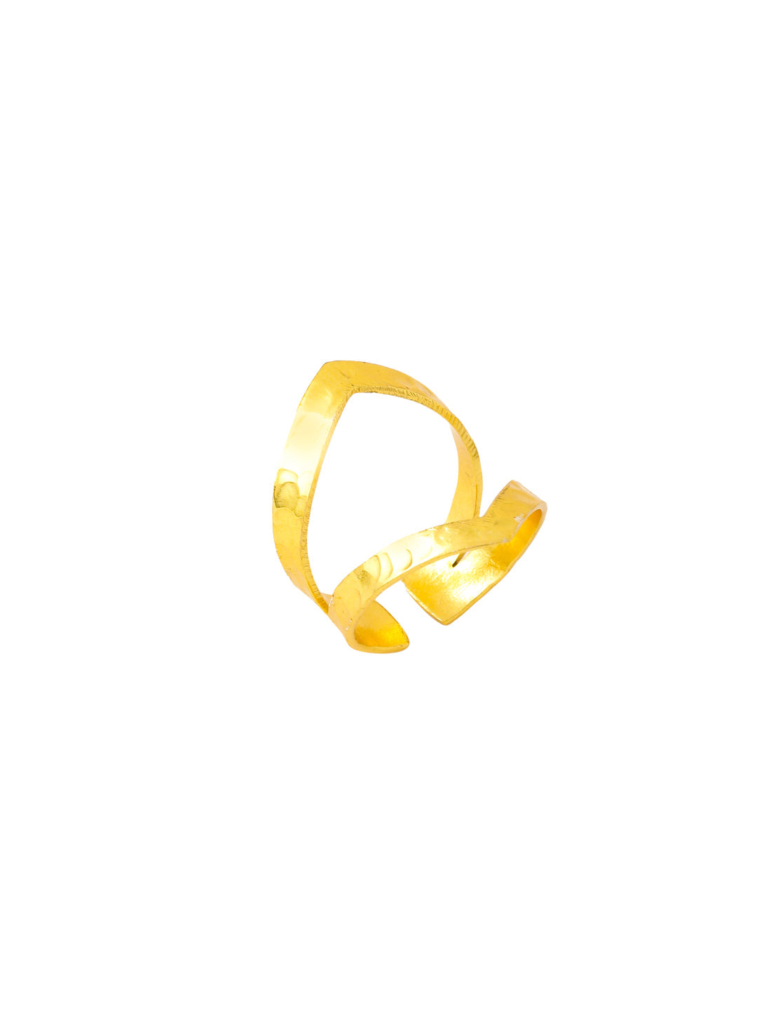 Women's Gold Plated adjustable finger Ring