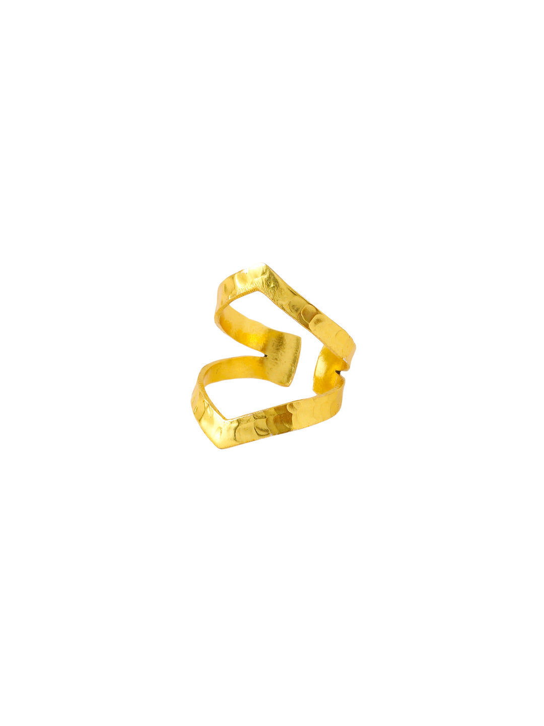 Women's Gold Plated adjustable finger Ring