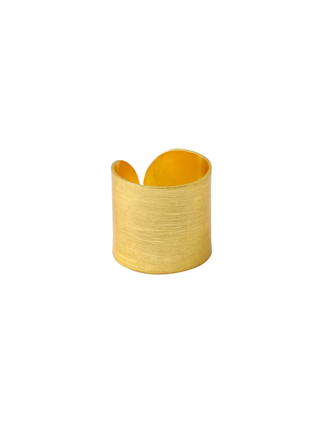 Women's Gold Plated adjustable finger Ring - NVR