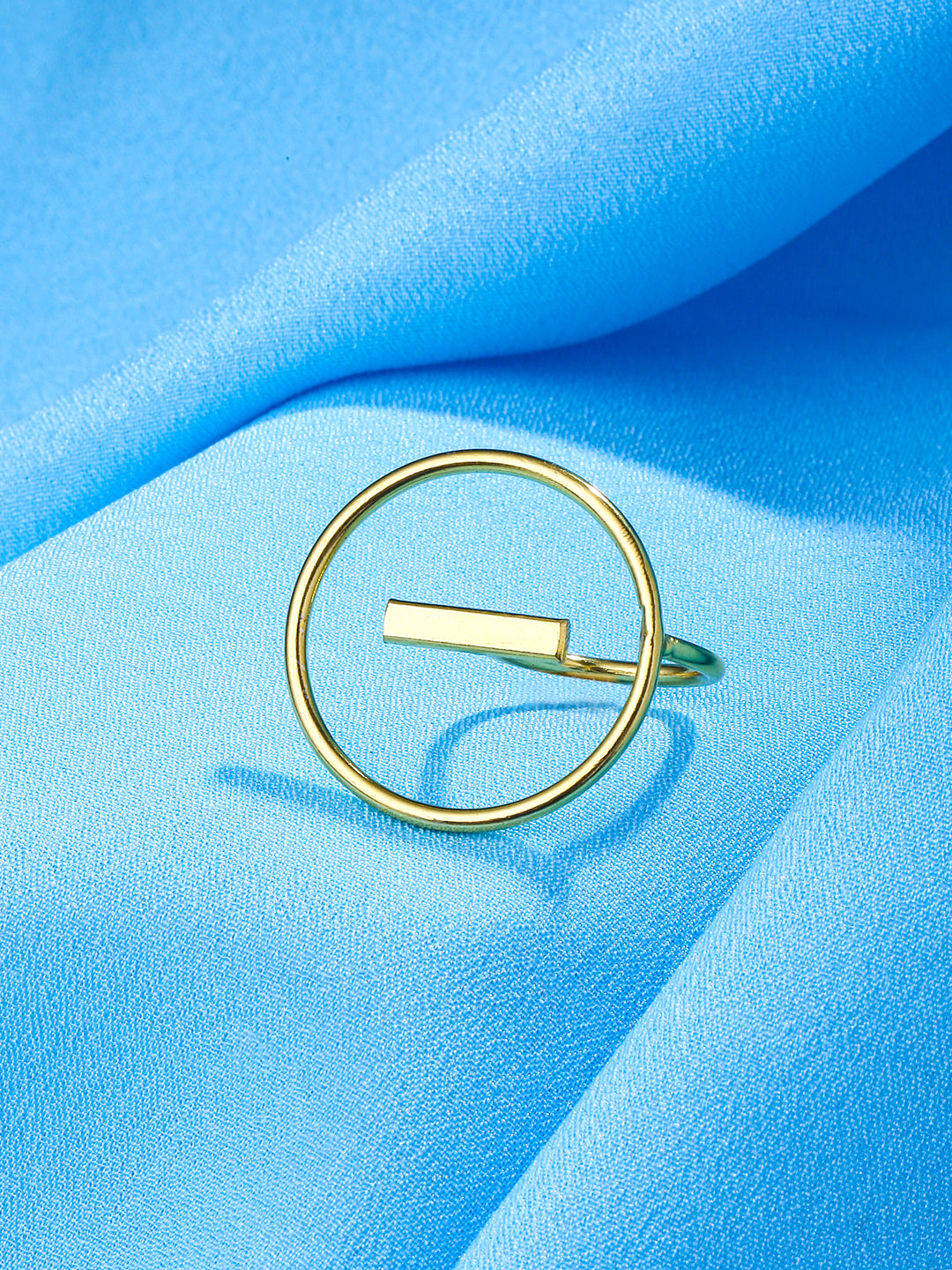 Women's Gold Plated adjustable finger Ring