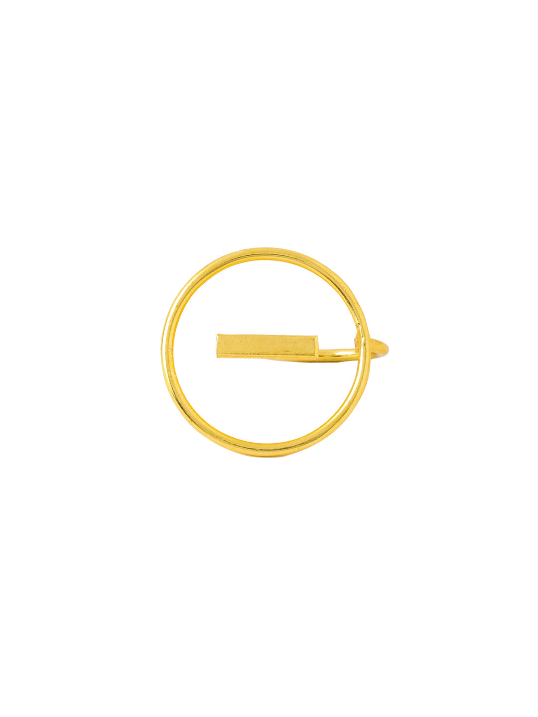 Women's Gold Plated adjustable finger Ring