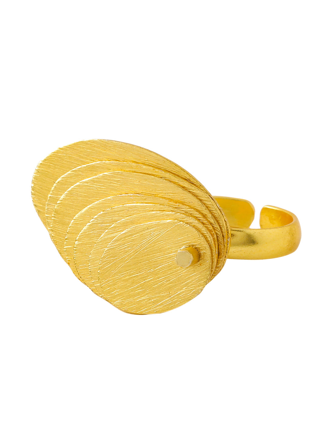 Women's Western Gold Plated Ajustable Finger Ring