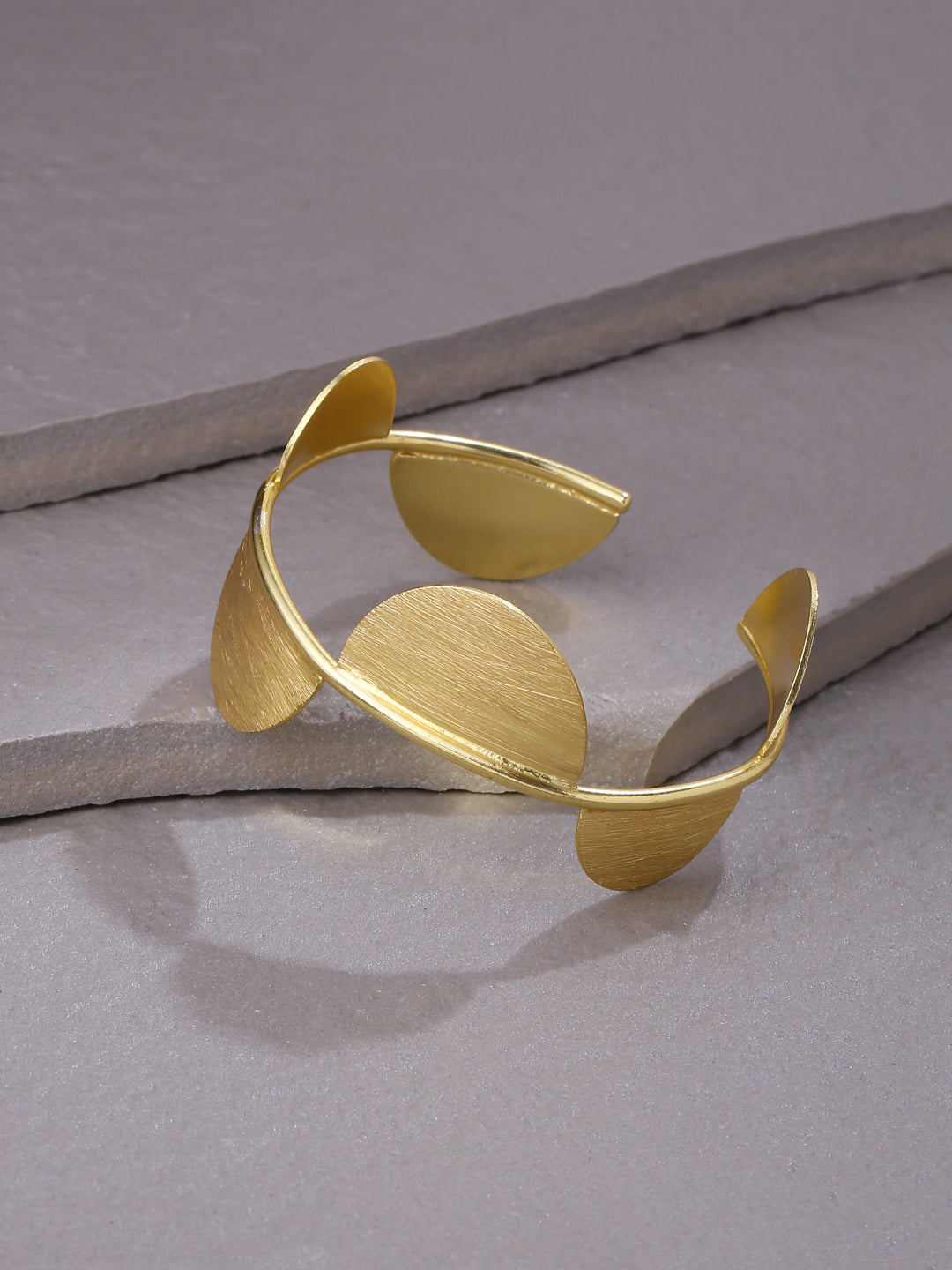 Women's gold plated adjustable Kada bracelet