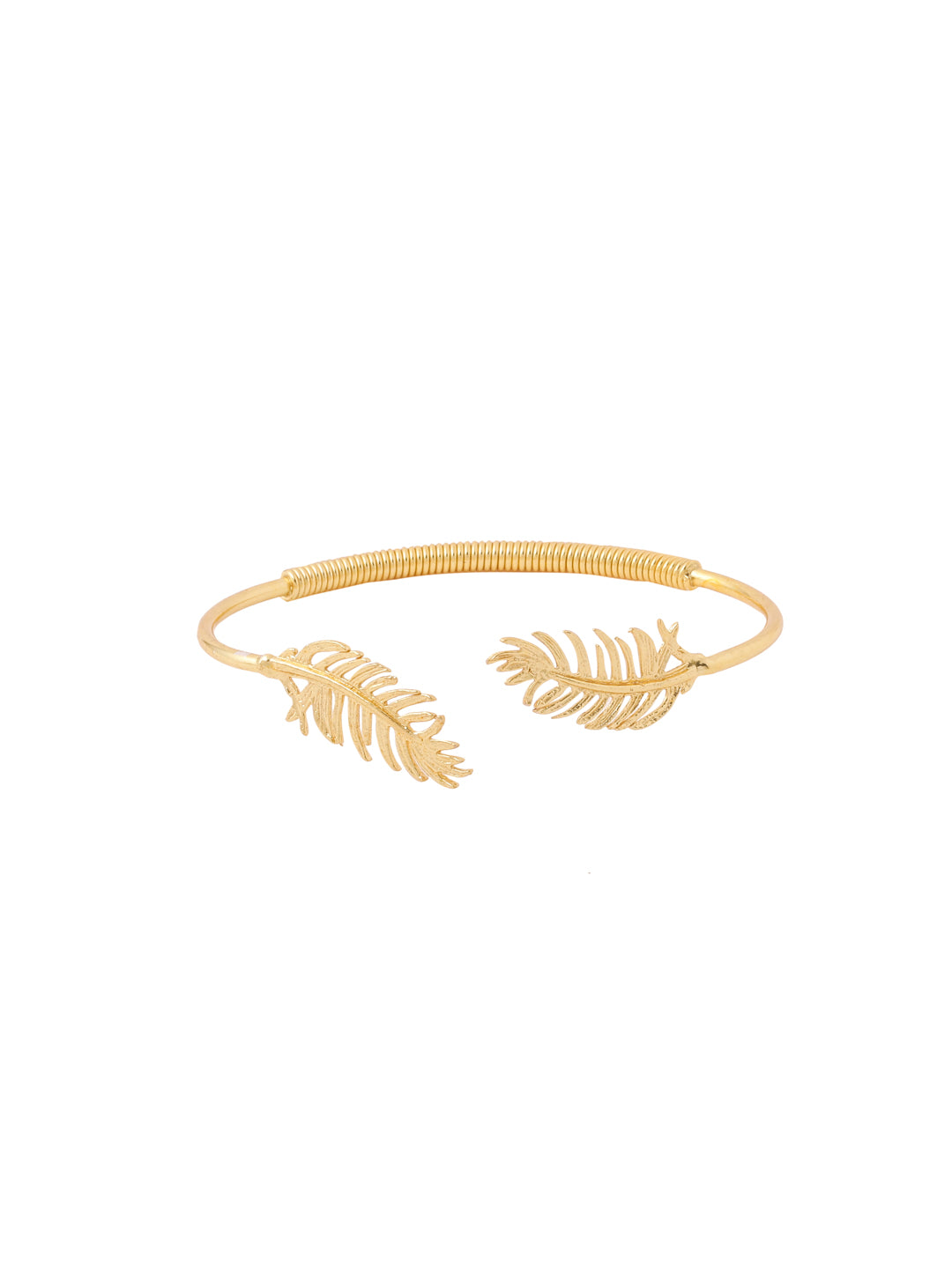 Women's gold plated adjustable Kada bracelet - NVR