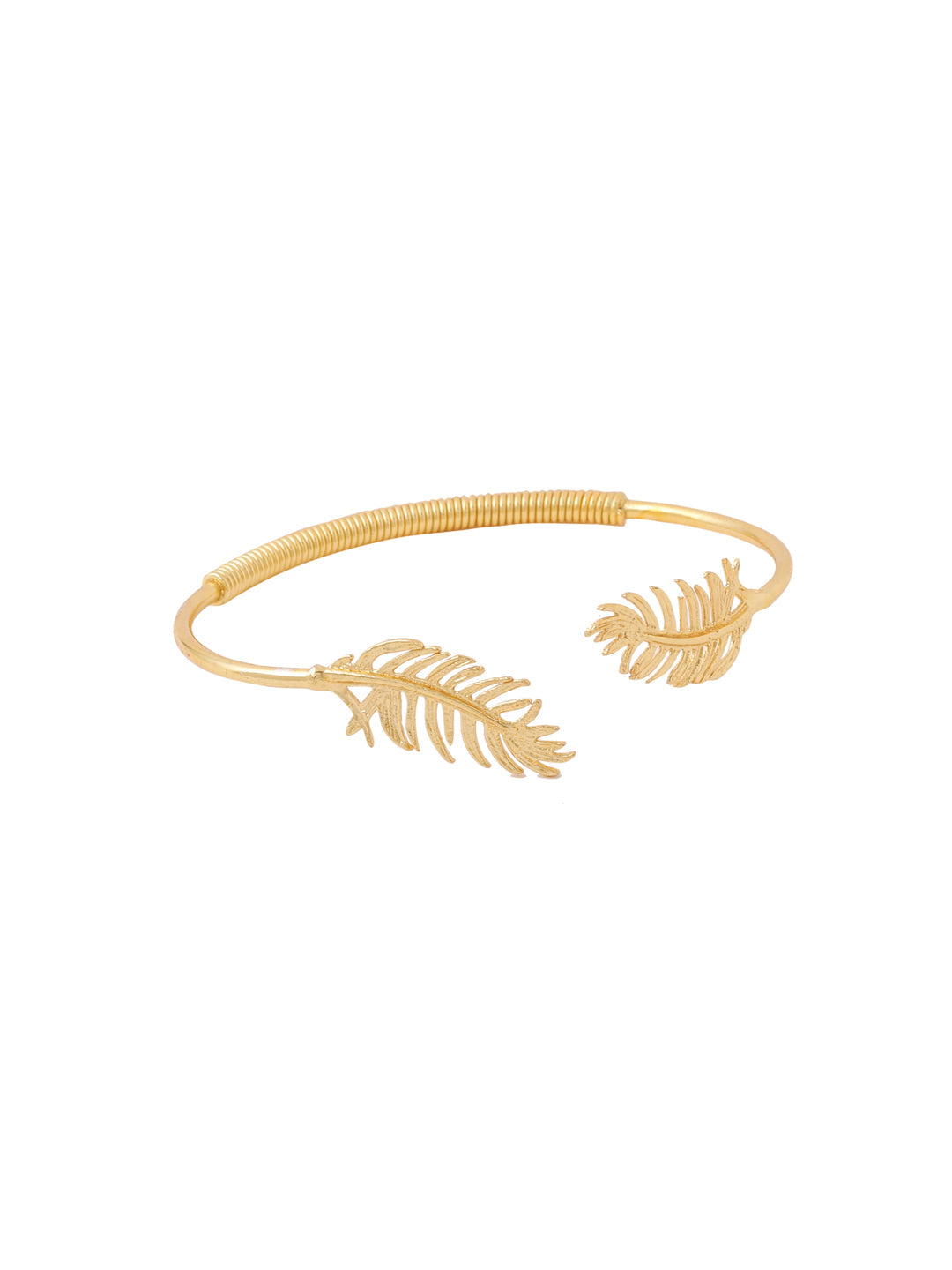 Women's gold plated adjustable Kada bracelet