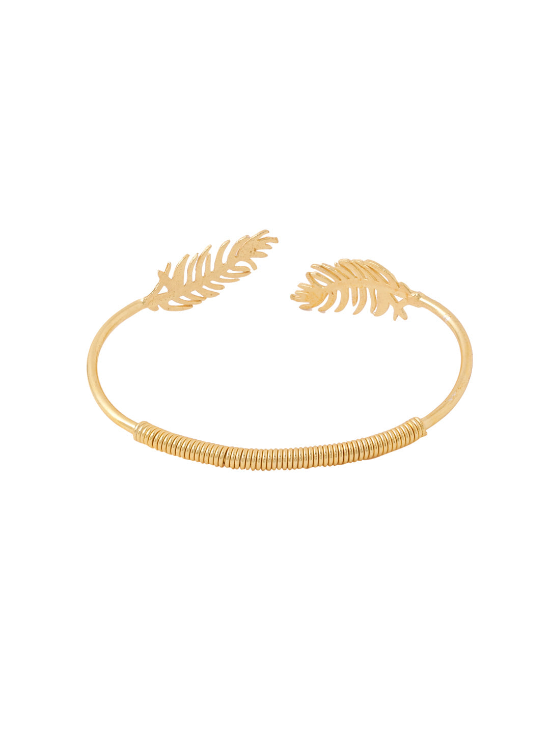 Women's gold plated adjustable Kada bracelet