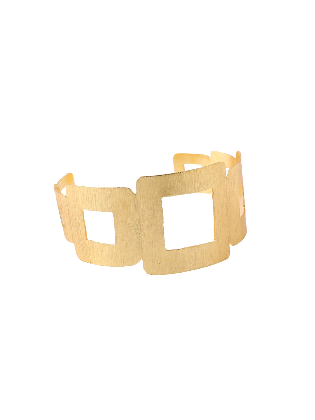 Women's gold plated adjustable Kada bracelet