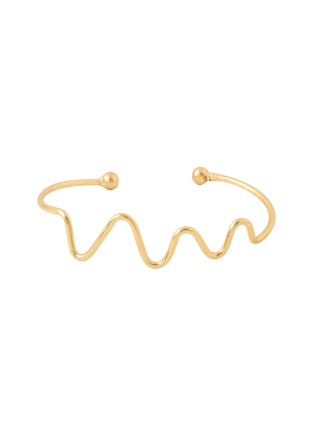Women's gold plated adjustable Kada bracelet