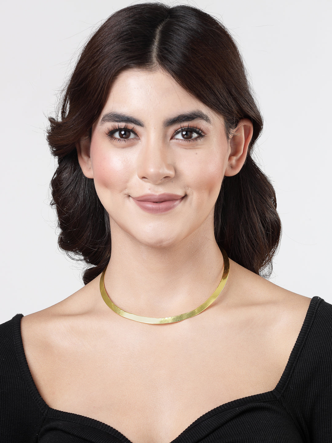Women's gold plated choker Necklace