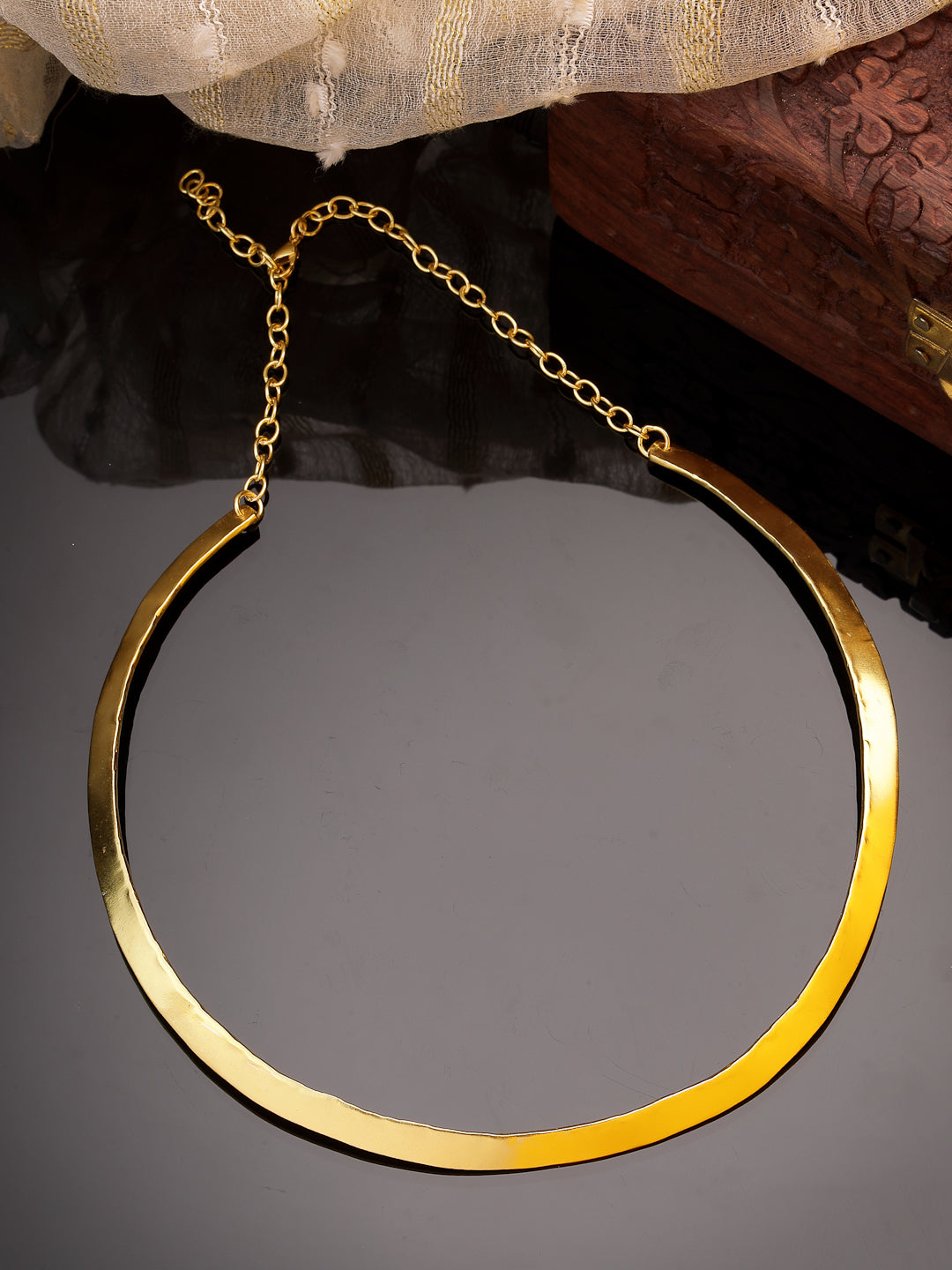 Women's gold plated choker Necklace