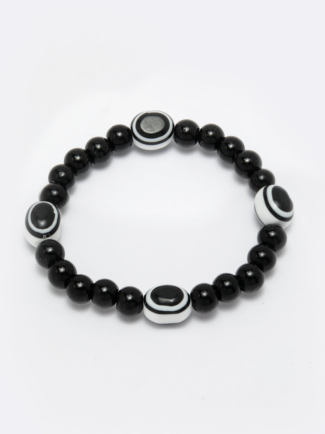 Unisex evil eye beaded adjustable bracelet