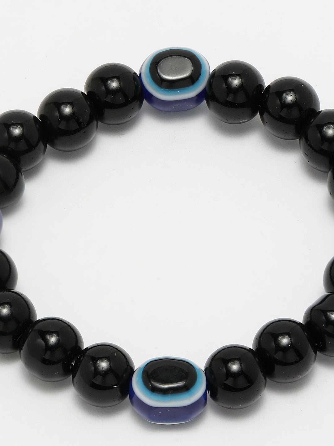 Unisex evil eye beaded adjustable bracelet