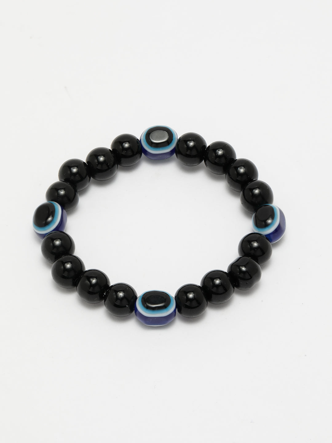 Unisex evil eye beaded adjustable bracelet