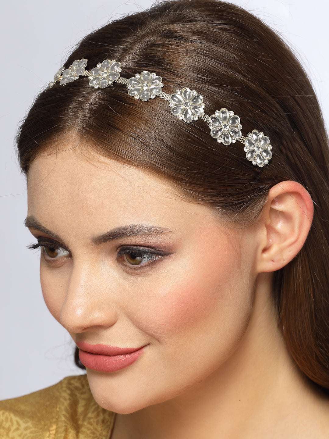 Women's Gold-Plated Traditional Trending Matha Patti